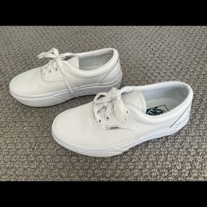 Vans Era Stacked Leather Platform Sneakers